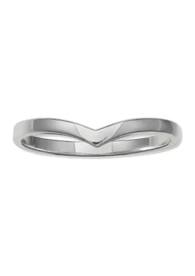 Polished V-Shape Band Ring