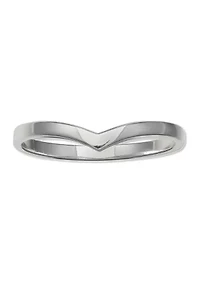 Polished V-Shape Band Ring