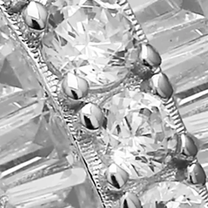 1.07 ct. t.w. Cubic Zirconia Triple Row Ring  in Sterling Silver