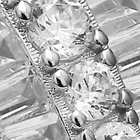 1.07 ct. t.w. Cubic Zirconia Triple Row Ring  in Sterling Silver
