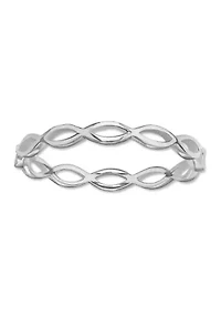 Polished Open Oval Ring Sterling Silver