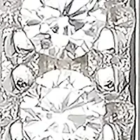 Cubic Zirconia Bar Stud and 3 Millimeter Ball Stud Earrings 