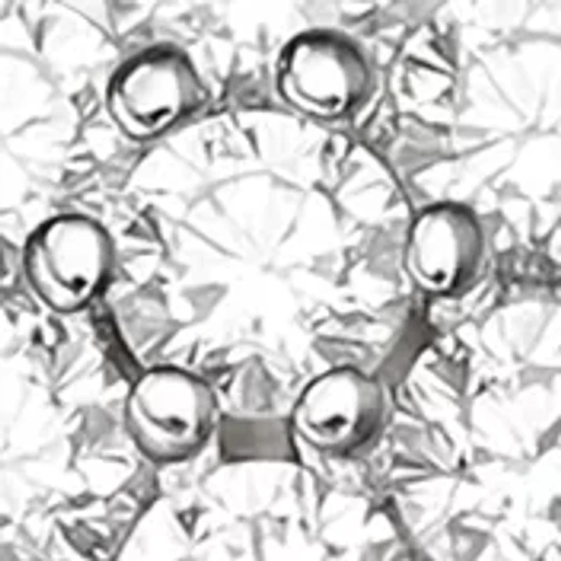 Cubic Zirconia Flower Bolt Stud Earrings Set 