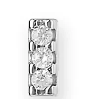 Sterling Silver Pavé Cubic Zirconia Snake Pendant & Bar Stud Set