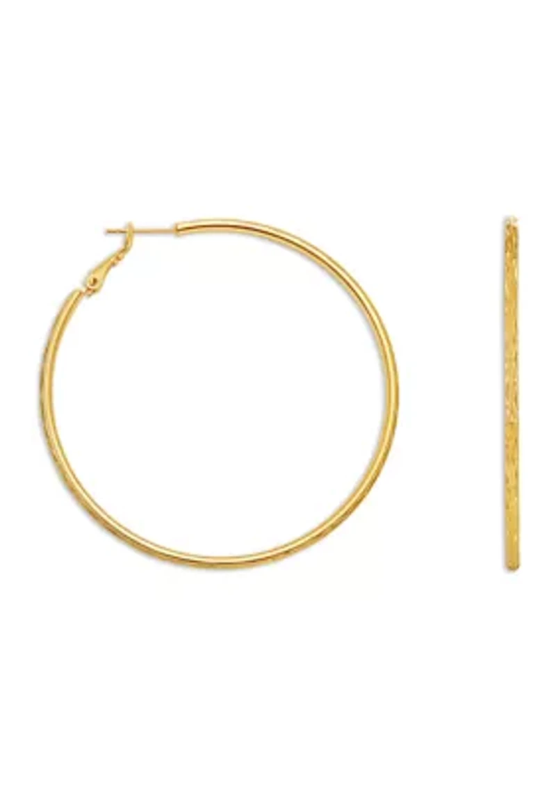 Gold Plated Hoop Earrings