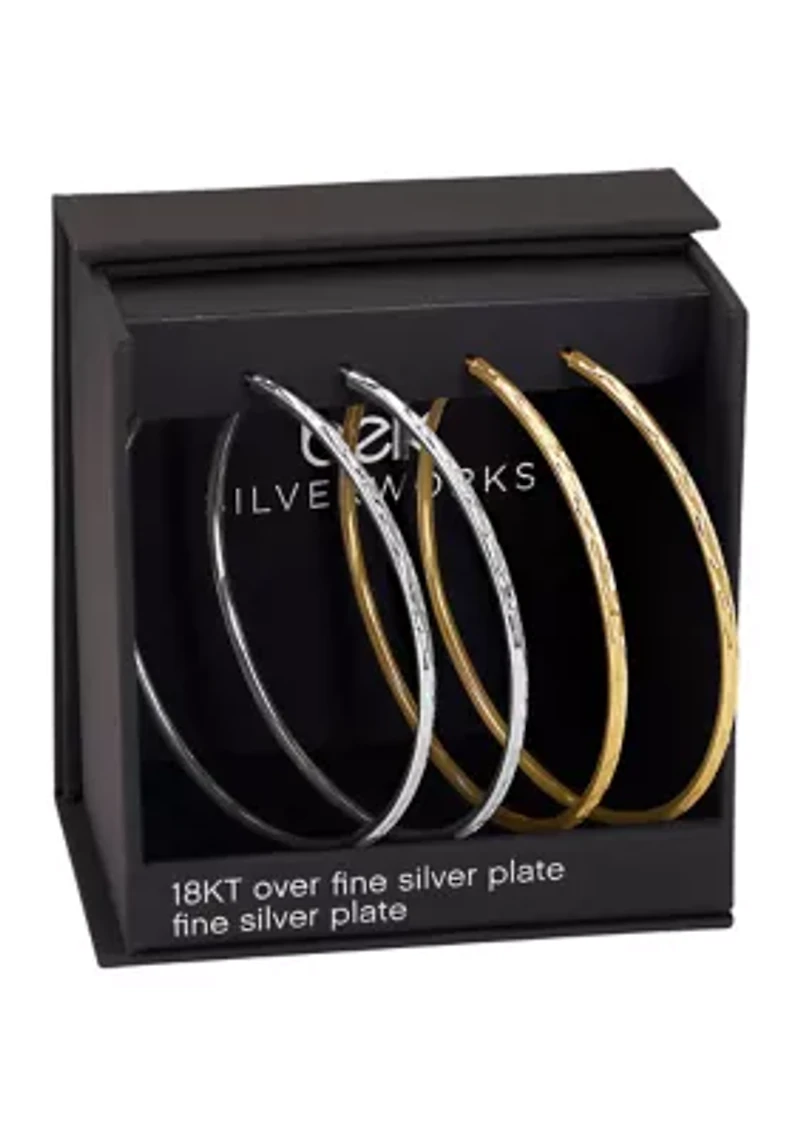 Gold Plated Hoop Earrings