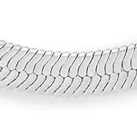 Fine Plated Box & Herringbone Chain Duo Necklace Set