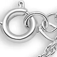 Fine Silver Plated Rope Bracelet, Heart Link Bracelet, And Paperclip Link Bracelet set