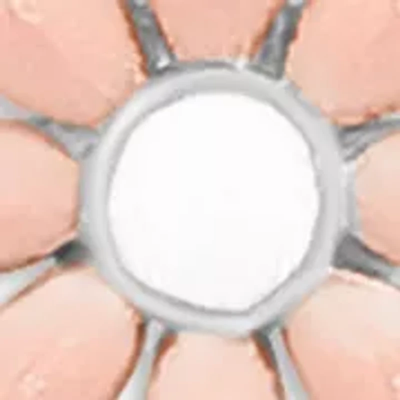 Fine Silver Plated Cubic Zirconia and Enamel Daisy Flower Stud Earrings Duo Set