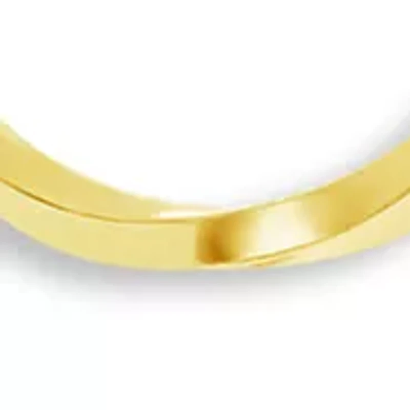 Plated Twisted Hoop Earrings - Set of 3