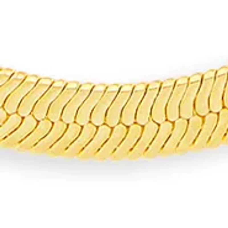 Fine Plated Box & Herringbone Chain Duo Necklace Set