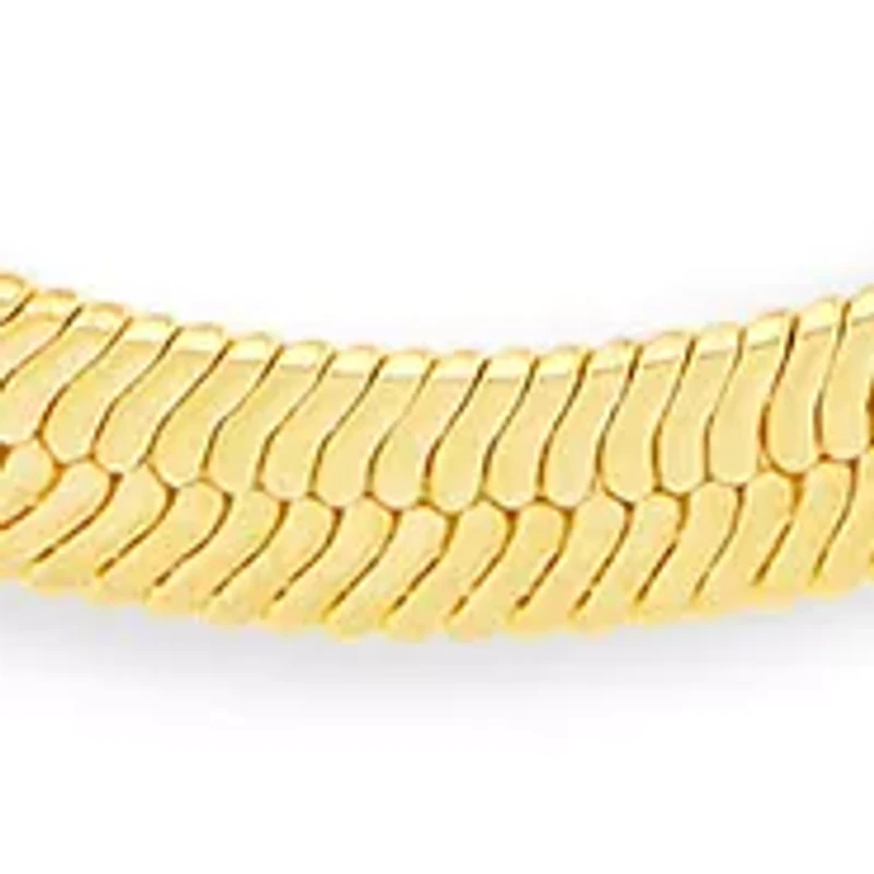 Plated Herringbone and Square Snake Chain Duo Necklace Set