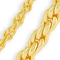 Plated Double Rope Chain Necklace Set