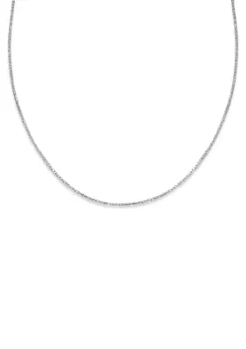 Sparkle Chain Necklace in Sterling Silver