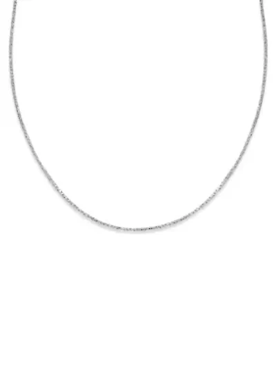 Sparkle Chain Necklace in Sterling Silver