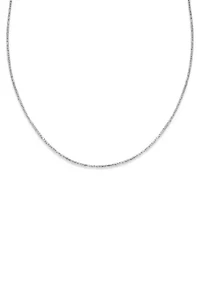 Sparkle Chain Necklace in Sterling Silver