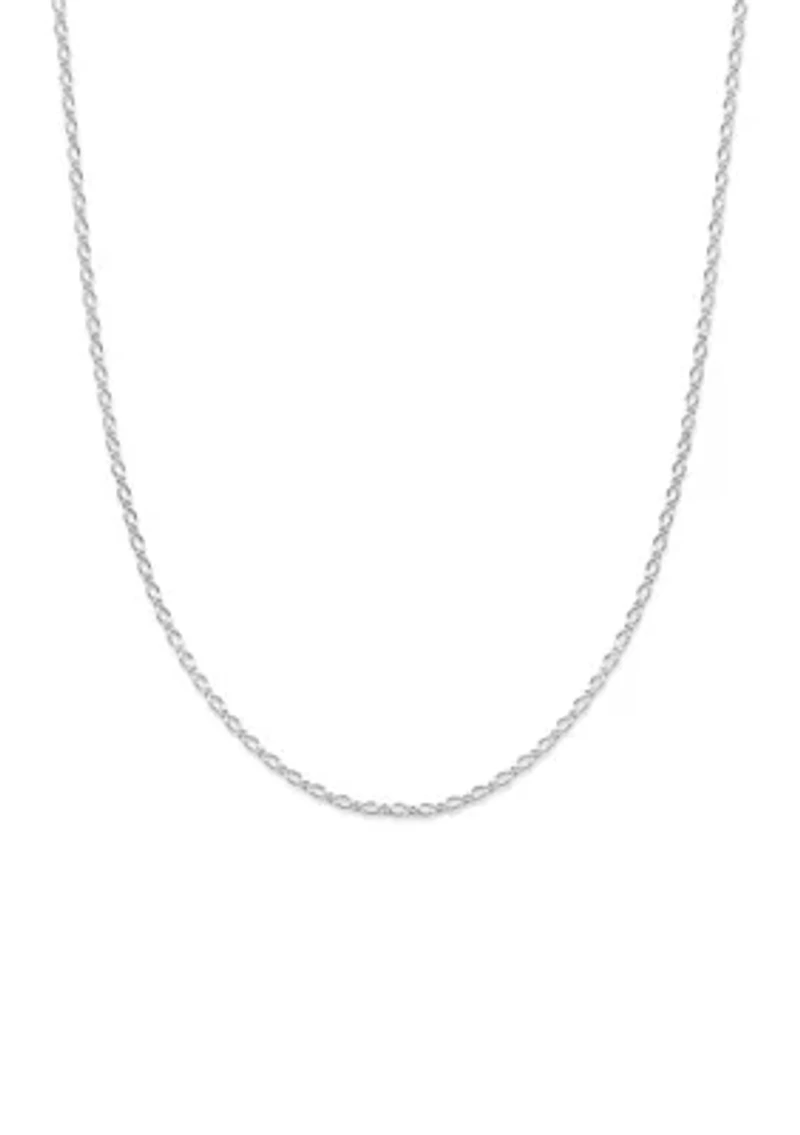 Open Link Chain in Sterling Silver