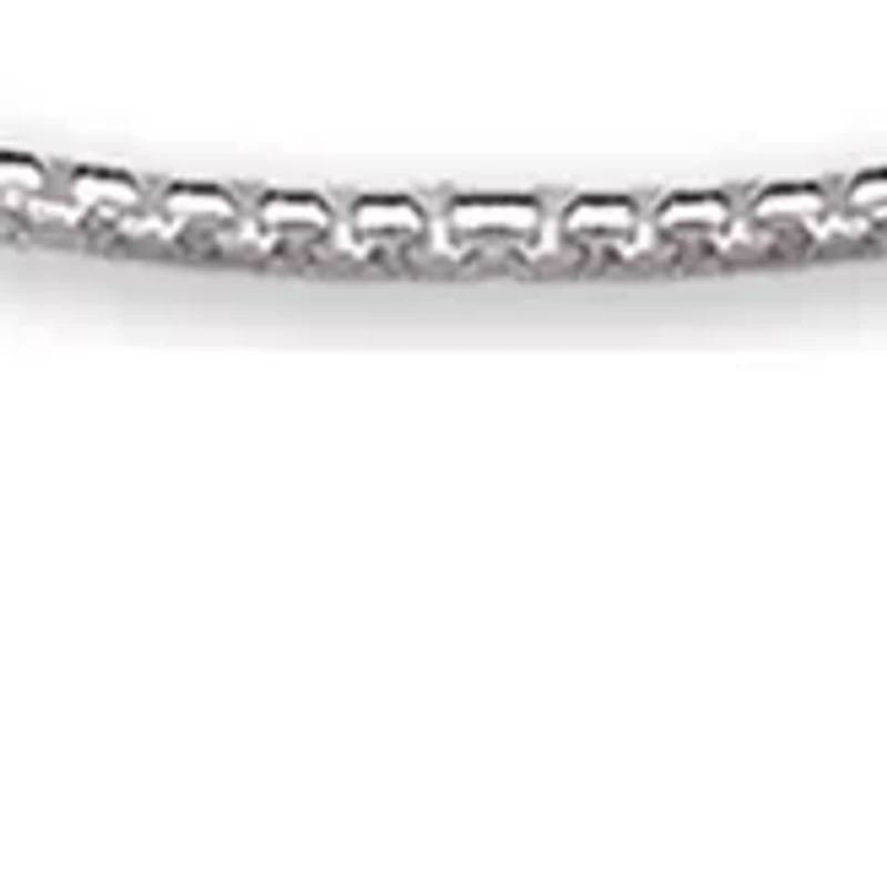 Box Chain Necklace in Sterling Silver 
