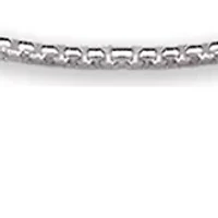 Box Chain Necklace in Sterling Silver 