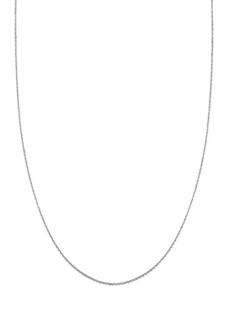 30G 24" Flat Oval Chain Necklace 