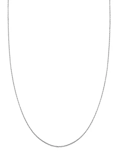 30G 24" Flat Oval Chain Necklace 