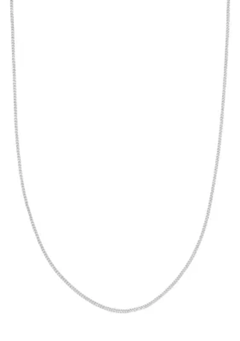 18 Inch Curb Chain Necklace