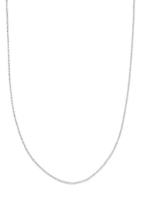 18 Inch Curb Chain Necklace 