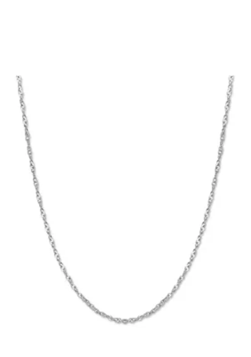 Twisted Cable Chain Necklace in Sterling Silver