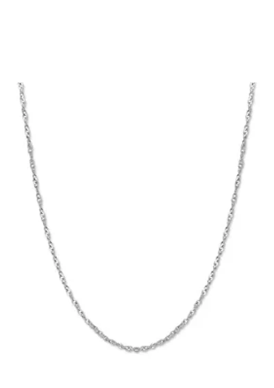 Twisted Cable Chain Necklace in Sterling Silver 