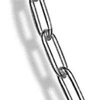 Sterling Silver Paper Clip Link Chain Anklet