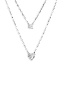 Double Strand Silver Necklace