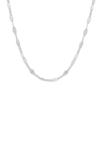 Butterfly Chain 18" Necklace in Sterling Silver