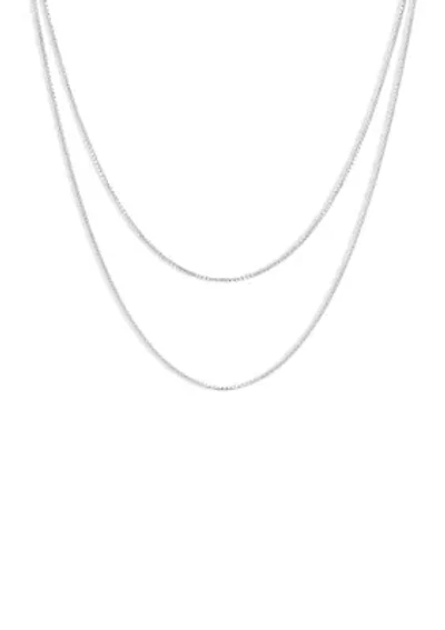 Double Strand Box Chain Necklace