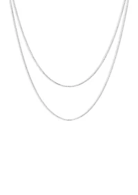 Double Strand Box Chain Necklace