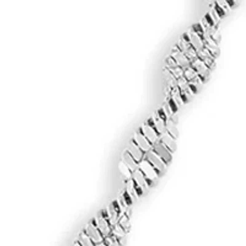 Sterling Silver Twisted Butterfly 18" Chain Necklace