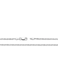 Sterling Silver Twisted Butterfly 18" Chain Necklace