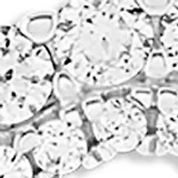 Gold Over Sterling Silver Pave CZ Heart Necklace