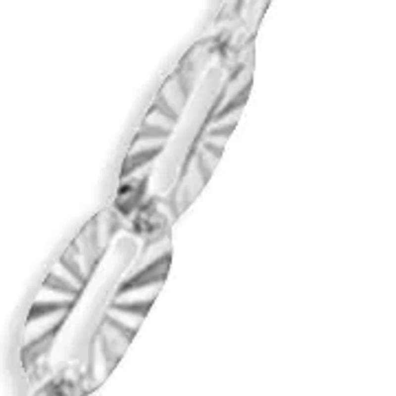 Sterling Silver Diamond Cut Paper Clip Chain necklace