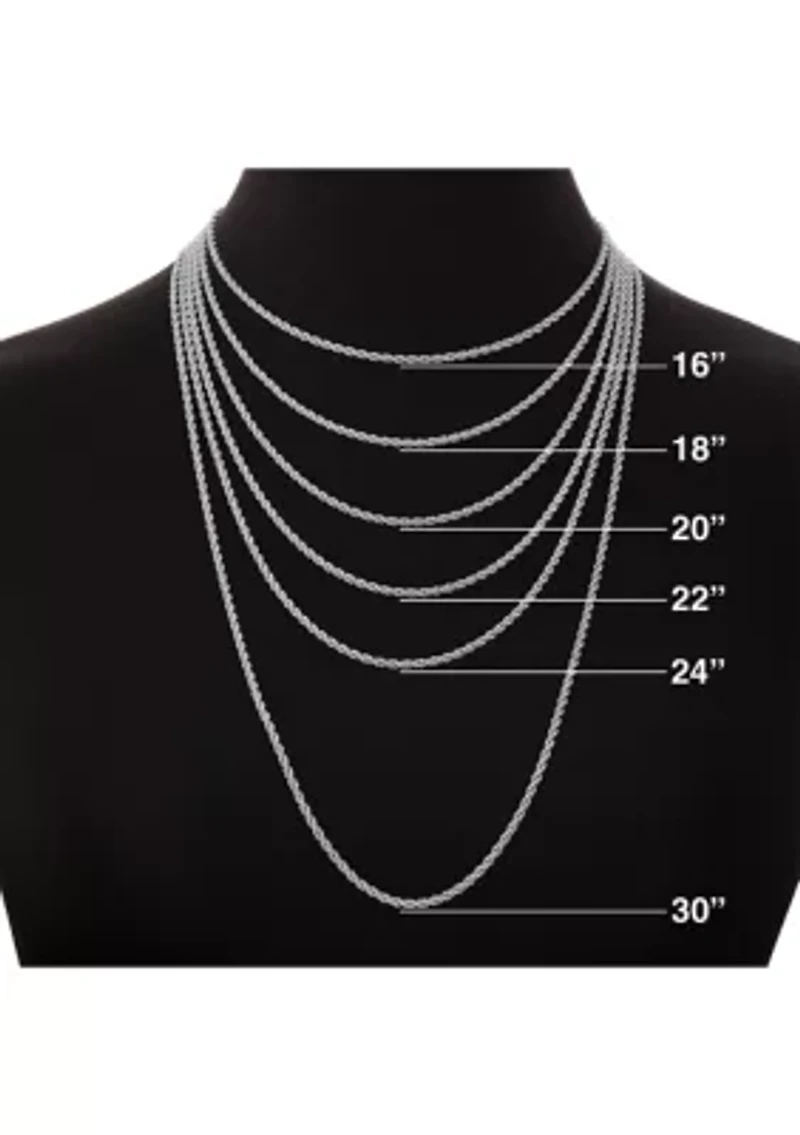 Sparkle Chain Necklace Sterling Silver