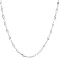 Daisy Chain Necklace in Sterling Silver