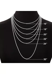 Daisy Chain Necklace in Sterling Silver