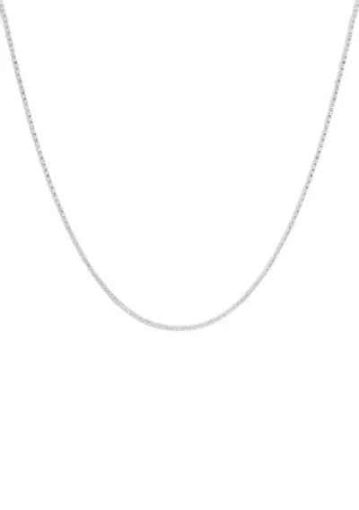 Diamond Cut Snake Chain Necklace in Sterling Silver 