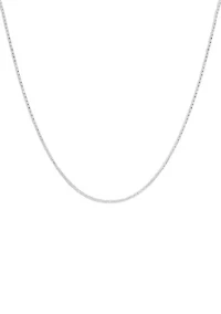 Diamond Cut Snake Chain Necklace in Sterling Silver 
