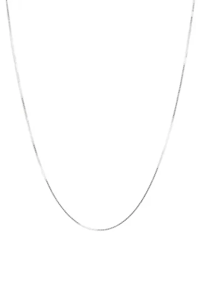 Sterling Silver Box Chain