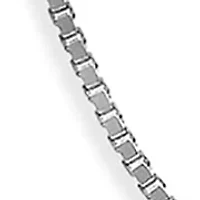 Sterling Silver Box Chain Necklace - 20"