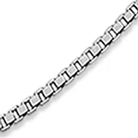   Box Chain Necklace in Sterling Silver