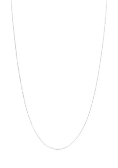 Sterling Silver Box Chain Necklace 