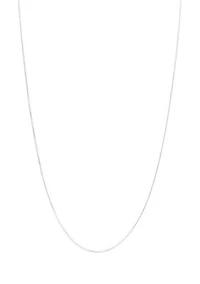 Sterling Silver Box Chain Necklace 