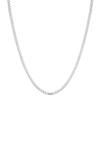 Sterling Silver Box Chain Neckalce