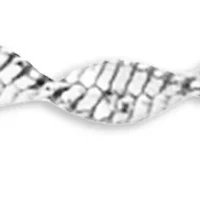 Sterling Silver Butterfly Twist Chain Necklace